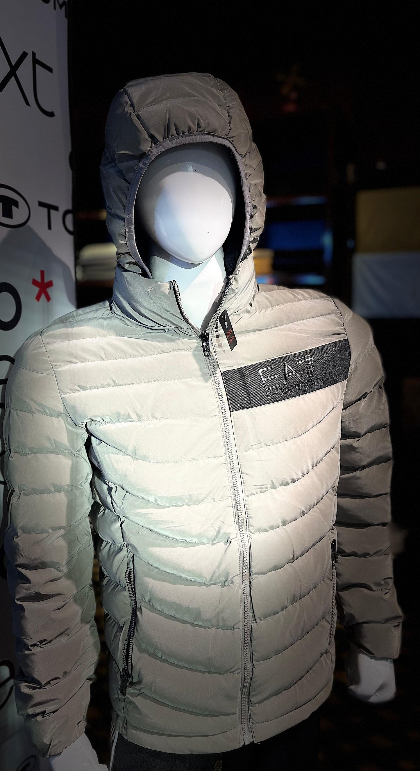 EA 7 GREY PUFFER