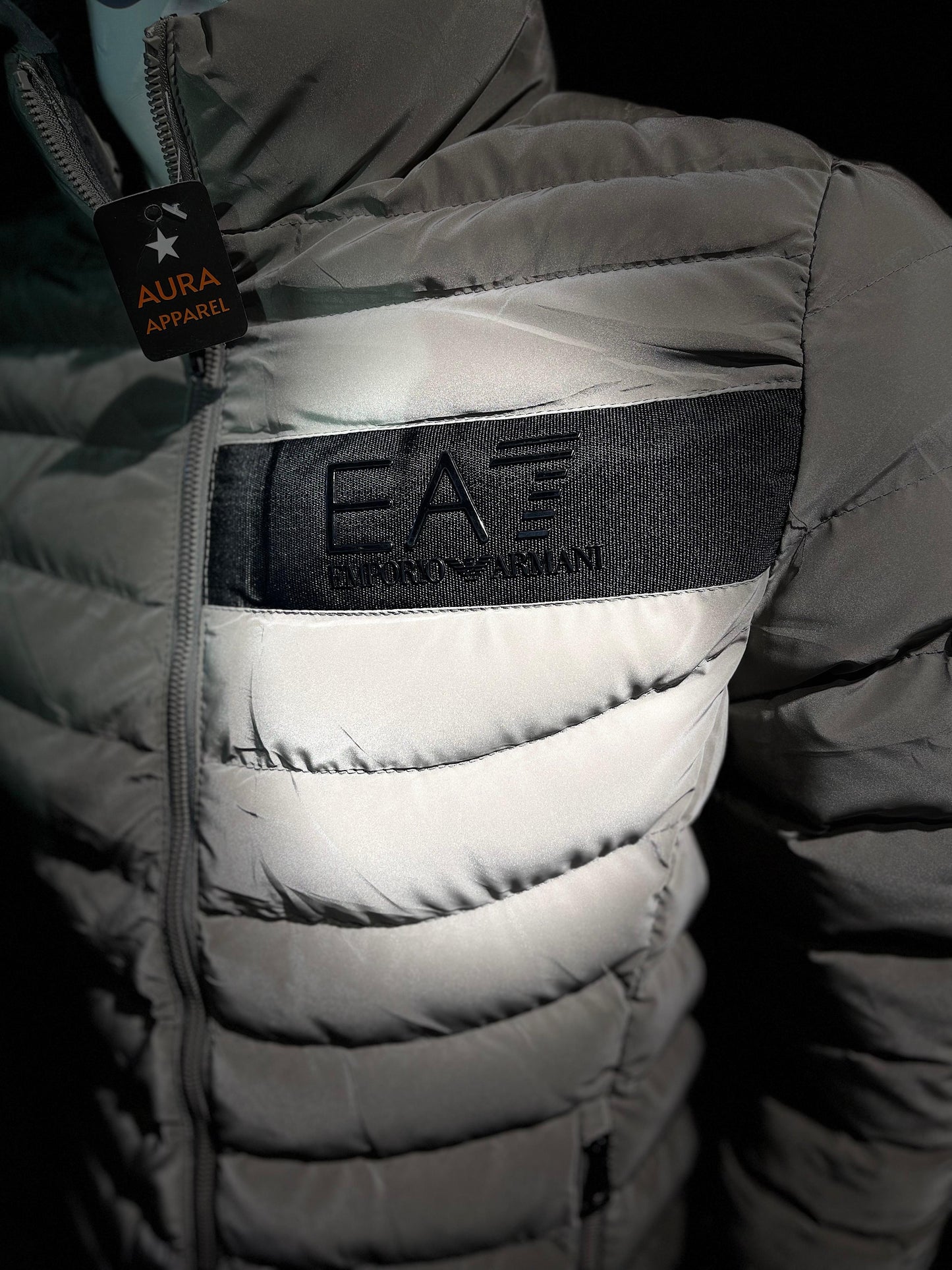 EA 7 GREY PUFFER